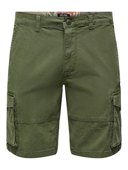 Only & Sons Herrenshorts Cargo Khaki