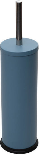 Homely Estia Perie De Toaletă Classic Metalică Cu Recipient Din Plastic 23cm Mat Albastru