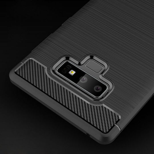 Techsuit Carbon Back Cover Σιλικόνης Μαύρο (Galaxy Note 9)