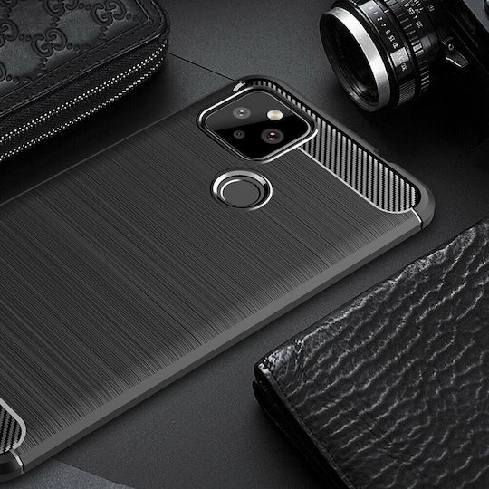 Techsuit Carbon Back Cover Σιλικόνης Μαύρο (Google Pixel 5)