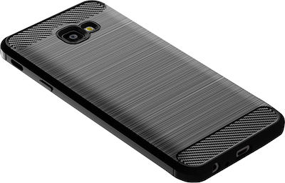 Techsuit Carbon Coperta din spate Silicon Negru (Galaxy J4+)