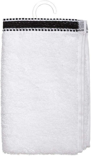 5Five Towel from 100% Cotton in White Color 50x50cm