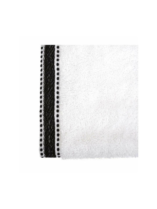 5Five Towel from 100% Cotton in White Color 50x50cm