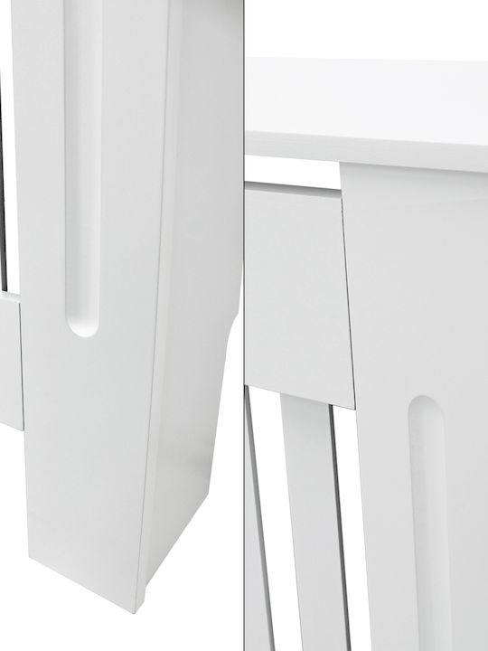 ECD Germany Country Style Radiator Cover White 78x19x82cm