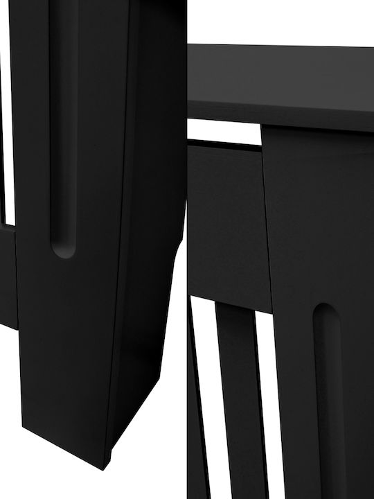 ECD Germany Country Style Radiator Cover from MDF Black 78x19x82cm