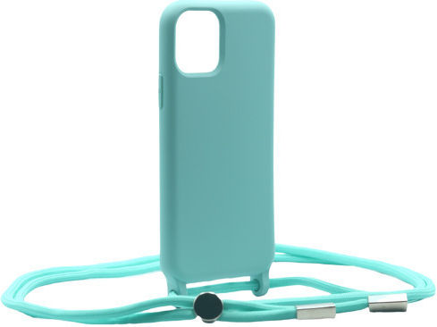 Technovo Lace Back Cover Silicon cu Curea Turcoaz (iPhone 13)