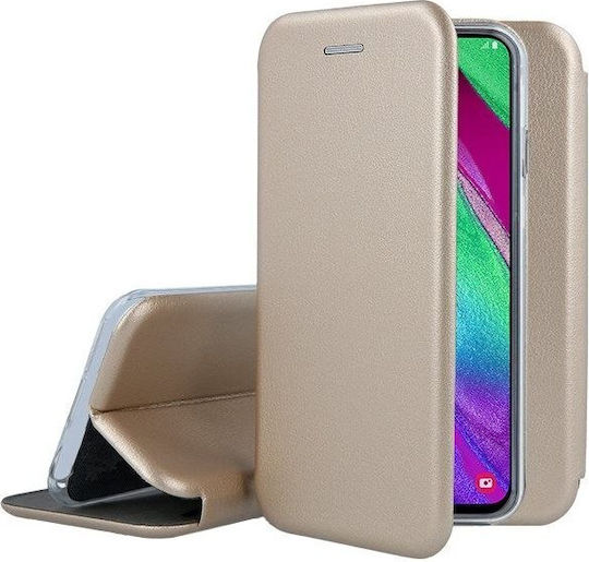 Technovo Smart Magnet Книга Изкуствена кожа Златист (iPhone XS Max)