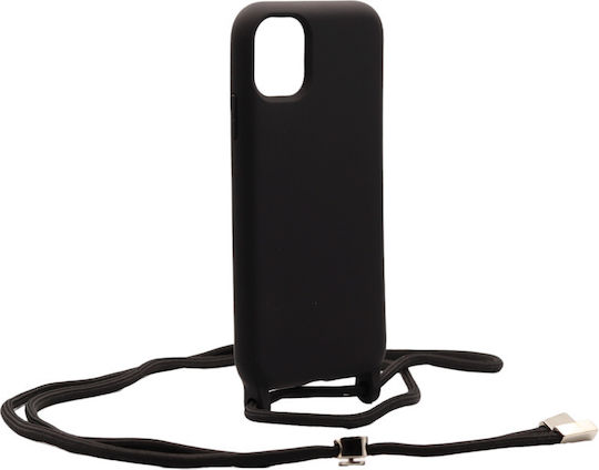 Technovo Lace Back Cover Silicone with Strap Black (iPhone 11 Pro)