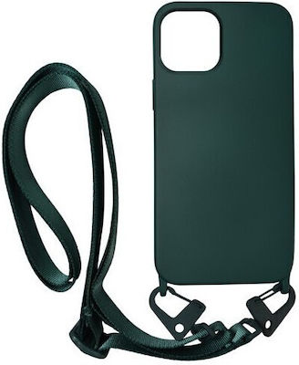 Sonique Carryhang Liquid Strap Back Cover Silicone 0.5mm with Strap Green (iPhone 11 Pro)