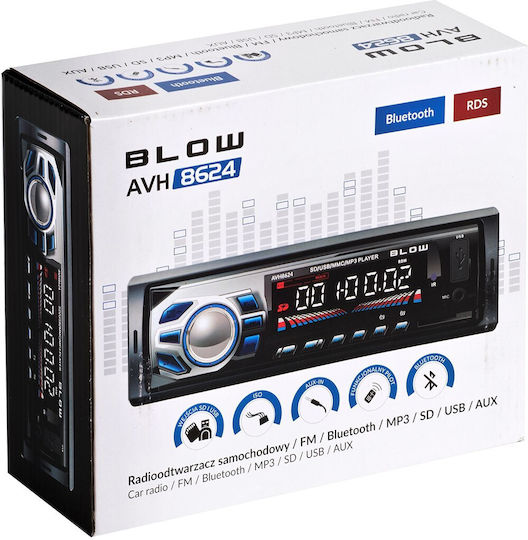 Blow AVH-8624 Ραδιόφωνο Αυτοκινήτου 1 DIN (Bluetooth/USB)