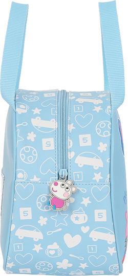 Safta Peppa Pig Baby Schulische Isothermische Hand-Lunch-Tasche 5.86Es Hellblau Peppa Schwein 19 x 14 x 22cm
