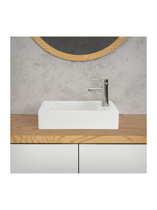 ML-Design Надеждна мивка Керамика 46x26x11см Бял