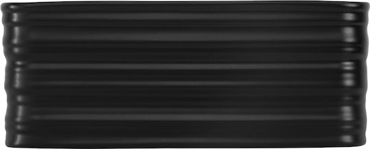 ML-Design Deasupra Blatului Chiuvetă Ceramică 39x39x15cm Negru