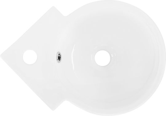 ML-Design Aufgesetztes Waschbecken Keramik 45x36x13cm Weiß