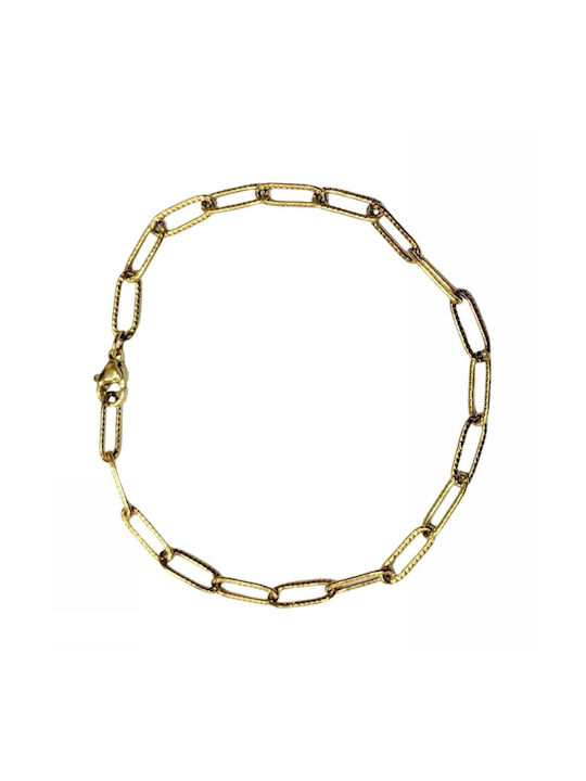 Tatu Moyo Chain Hand from Steel Gold-plated