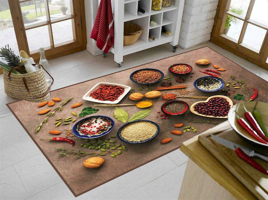 Dimcol Spices 248 Кухненско килимче за коридор с антиплъзгащо основа Multi 67x150εκ.