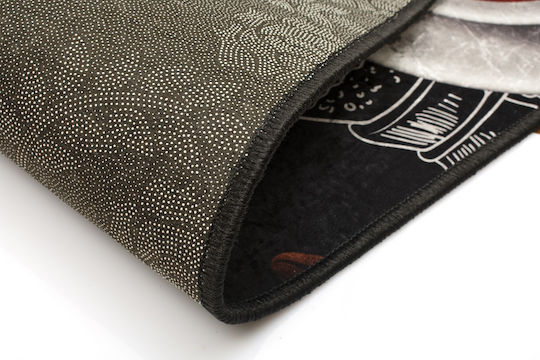 Dimcol Chef 255 Kitchen Mat Runner with Anti-slip Underlay Brown 67x150εκ.