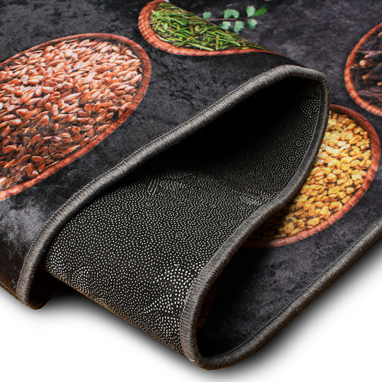 Dimcol Spices 249 Kitchen Mat Runner with Anti-slip Underlay Multi 67x150εκ.