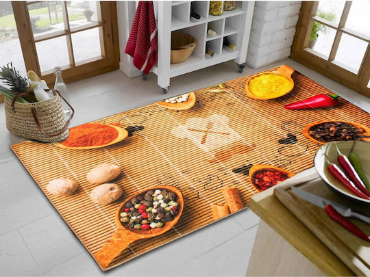 Dimcol Spices 247 Χαλάκι Κουζίνας Διάδρομος 80x200cm 33463059011 Καφέ