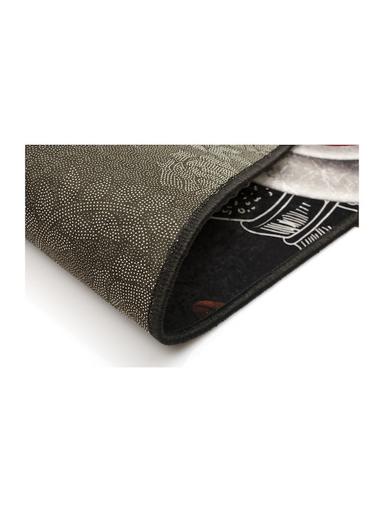 Dimcol Espresso 266 Kitchen Mat Runner with Anti-slip Underlay Multicolour 80x200εκ.