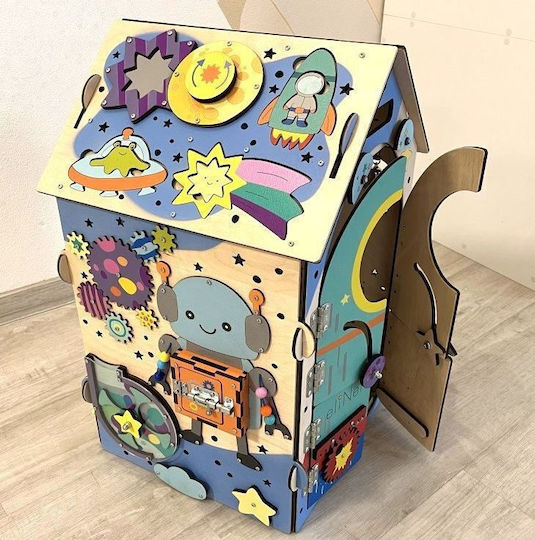 Eli Neli Baby Toy Activity House made of Wood with Lights for 24++ Months
