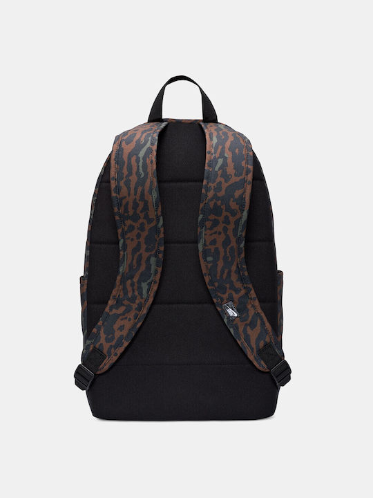 nike black leopard print backpack