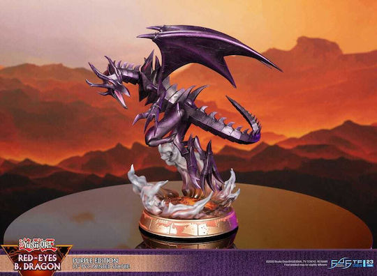 First 4 Figures Yu-Gi-Oh Red-Eyes B. Dragon Purple Color Collectible Figure 33cm