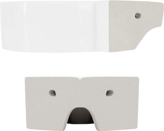 ML-Design Countertop Sink Ceramic 45x36x13cm White