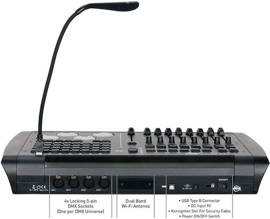 ADJ Link DMX Controller Κονσόλα Φωτισμού με 2048 Κανάλια Ελέγχου Συμβατό Λειτουργικό iOS και Σύνδεση USB (για PC)