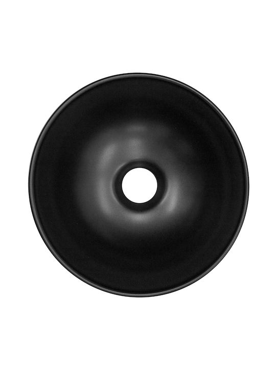 ML-Design Deasupra Blatului Chiuvetă Ceramică 28x28x15cm Negru