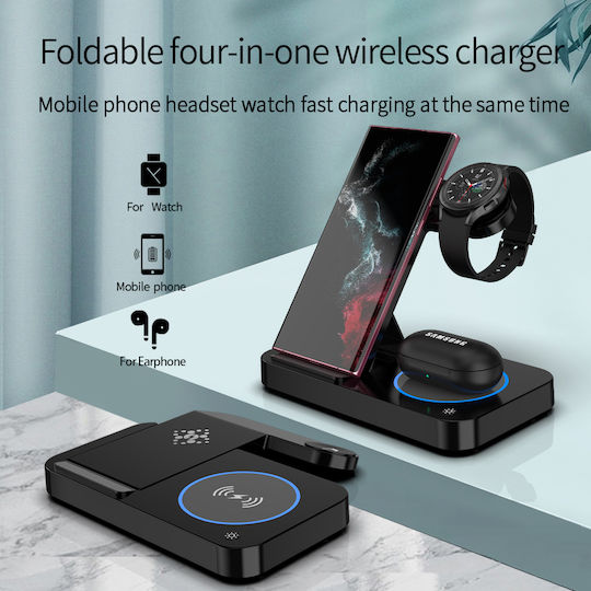 Techsuit Wireless Charger (Qi Pad) Blacks (CHWR084)
