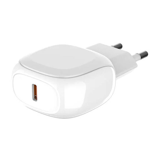 Ldnio Φορτιστής με Θύρα USB-C και Καλώδιο Lightning 27W Λευκός (A1206C)