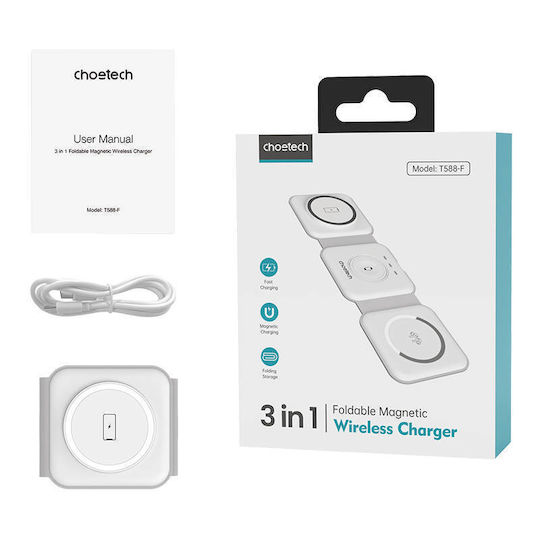 Choetech Kabelloses Ladegerät (Qi Pad) Weißs (T588-F)
