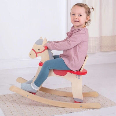 Big Jigs Wooden Rocking Toy Horse Brown