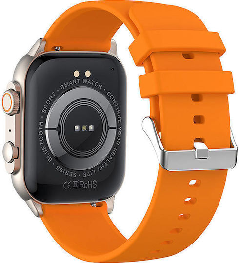 Colmi C81 Aluminium Smartwatch with Heart Rate Monitor (Orange)