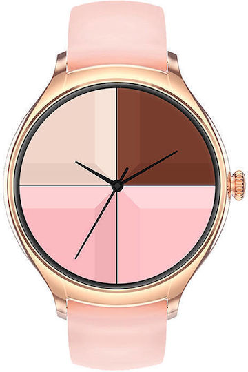 Colmi L10 39mm Smartwatch με Παλμογράφο (Χρυσό)