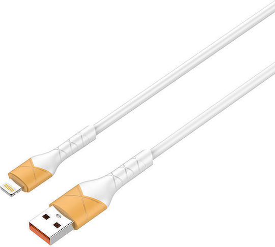 Ldnio LS801 USB-A zu Lightning Kabel 30W Weiß 1m