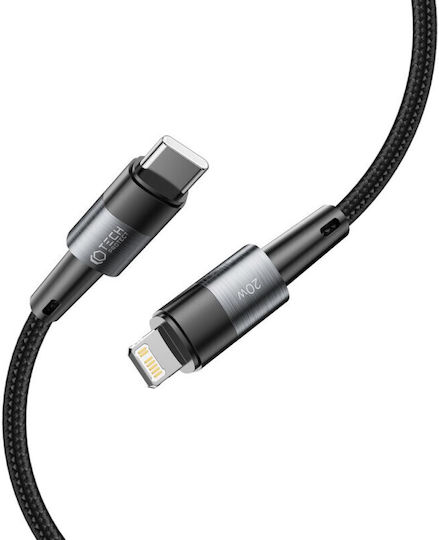 Tech-Protect Ultraboost Плетена USB-C към Lightning кабел 20W Сив 2м