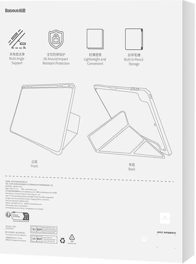 Baseus Minimalist Flip Cover Blacη (iPad Air 4, iPad Air 5) P40112502111-02