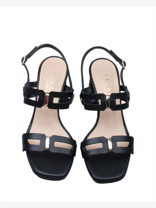 Leder Sandalen Schwarz