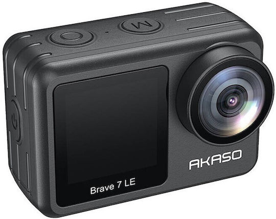 Akaso Brave 7 LE Action Camera 4K Ultra HD Υποβρύχια με Οθόνη Αφής 2" και Wi-Fi Μαύρη