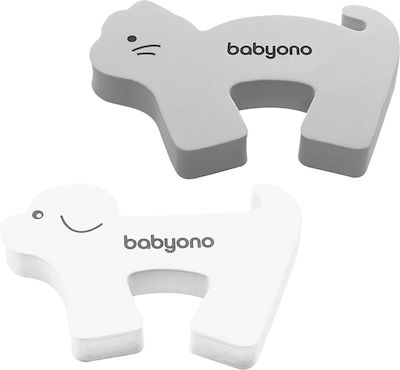 Babyono Dog Protector de Deget de la Ușă din Plastic în Culoare Alb 1buc