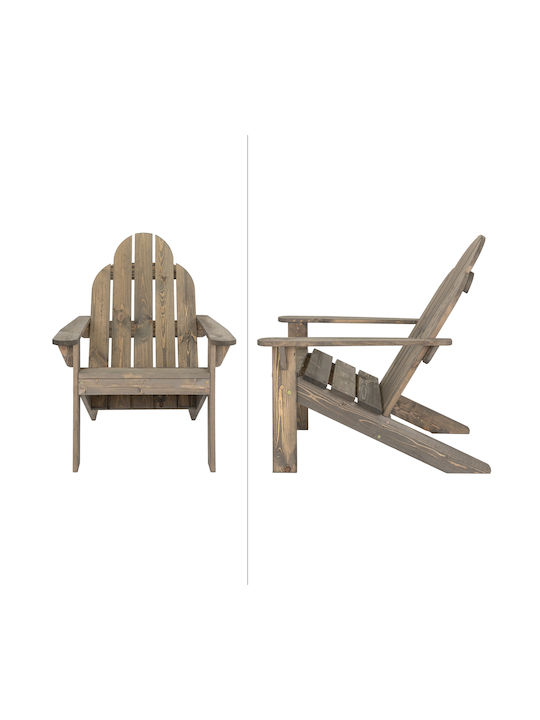 Outdoor-Sessel Hölzernes Braun 2Stück 92.5x69.5x89εκ.
