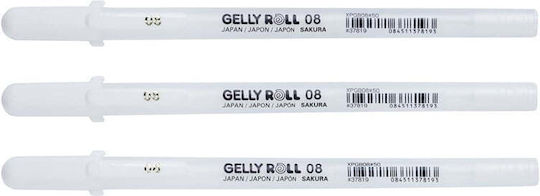 Sakura Sakura Gelly Roll Bright White Fine Στυλό 3τμχ