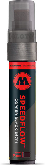 Molotow Ανεξίτηλος Μαρκαδόρος Μαύρος 15mm