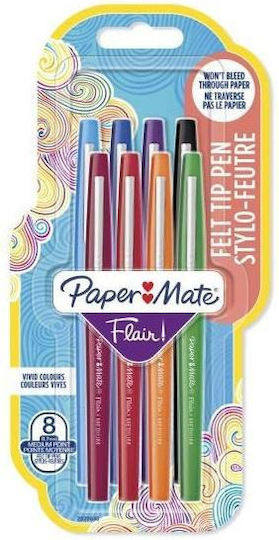 Papermate Μαρκαδόροι Σχεδίου 0.7mm Σετ 8 χρώματα