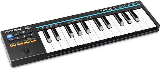 Nektar Midi Keyboard Impact GX Mini με 25 Πλήκτρα Μαύρο