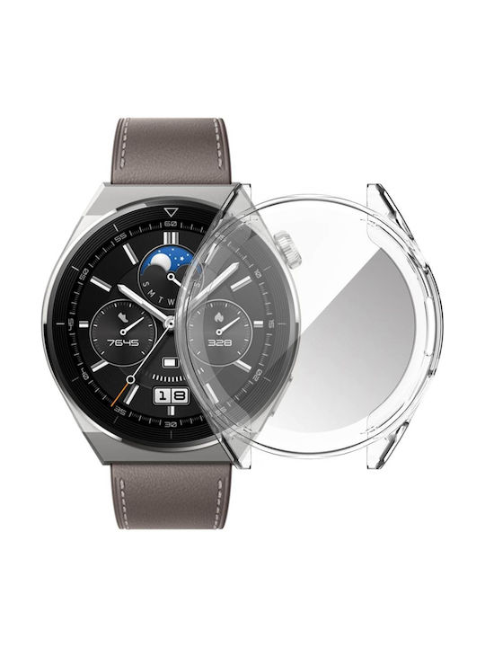 Силиконов Калъф в Прозрачен цвят за Huawei Watch GT 3 Pro 46мм Силиконов Калъф в Прозрачен цвят за Huawei Watch GT 3 Pro 46мм
