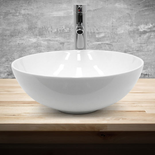 ECD Germany Countertop Sink Ceramic 32x32x13.5cm White