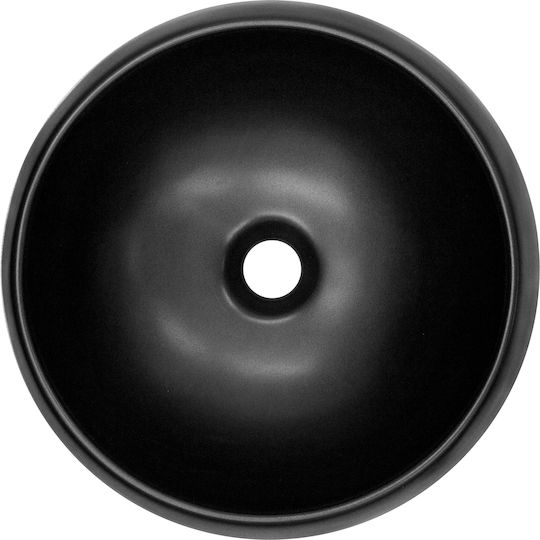 ML-Design Countertop Sink Ceramic 40x40x15.5cm Black